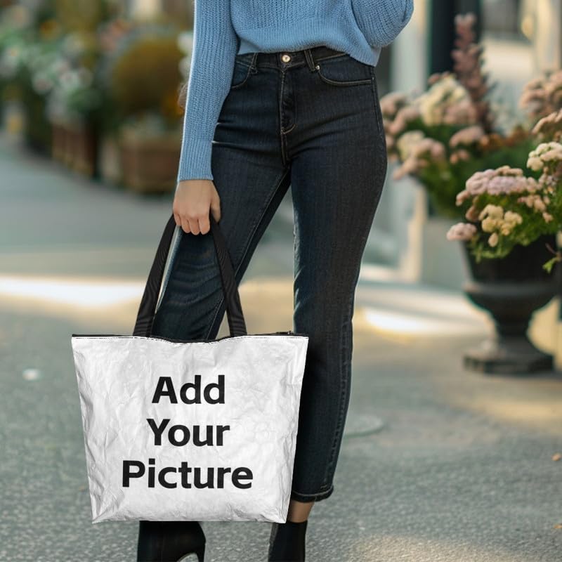 Image of Art Lover Zippered Tote Bag Waterproof Large Work Tote Bags, Artwork Women's Purse Handbags Travel Totes