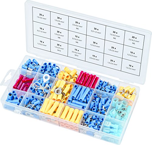 KS Tools 970.0300 Crimp connectors assortment, 360 pcs, Red, Blue, Yellow