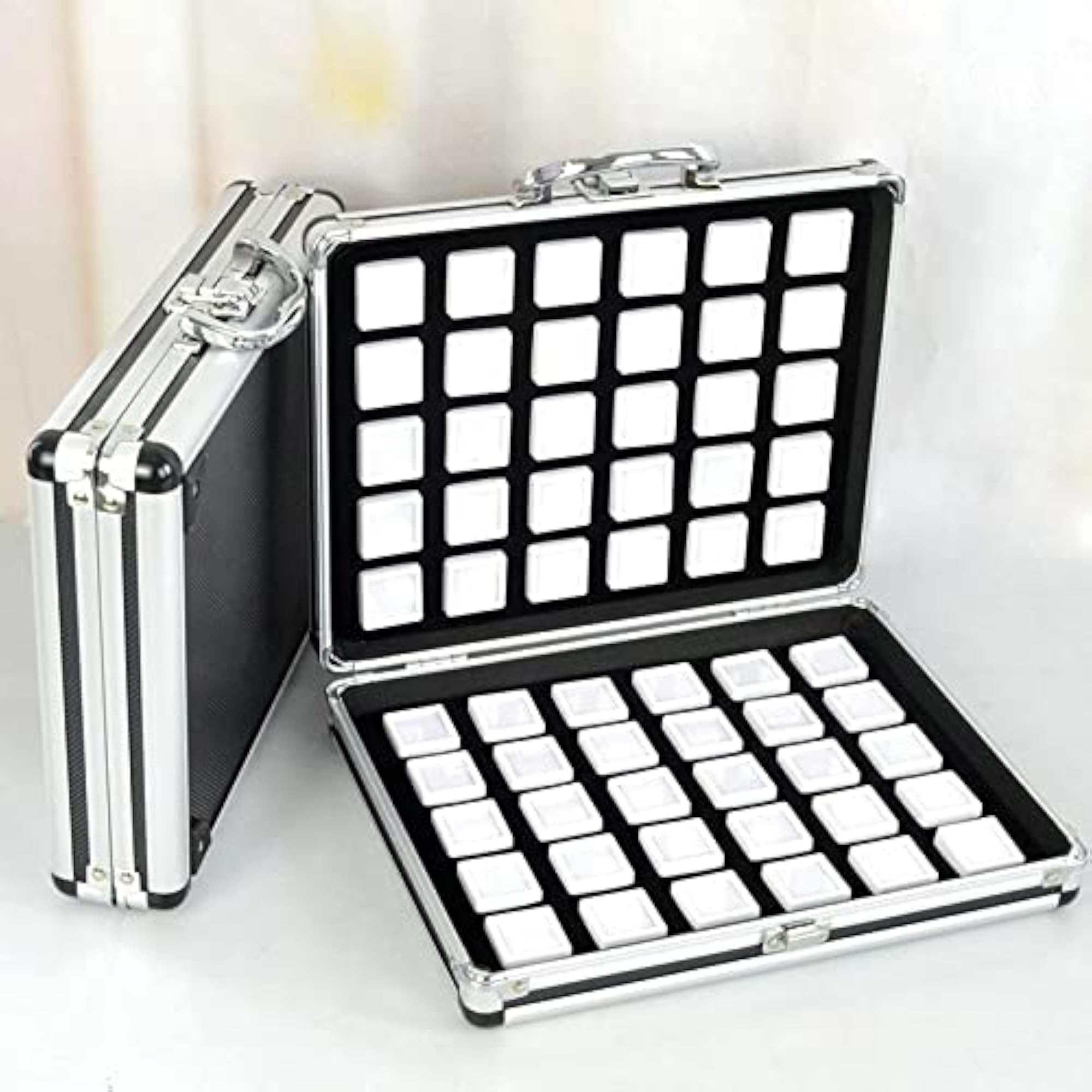 Luxury Diamond Gemstone Storage Box Jewelry Organizer Case