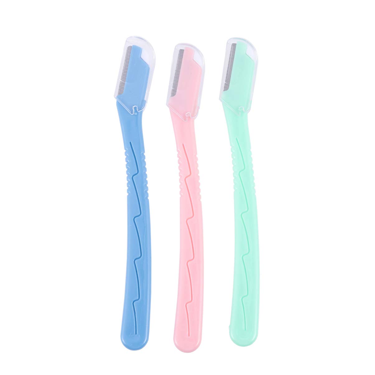 OHPHCALL Eyebrow Grooming Kit for Women 3pc Eyebrow Razor Knife Set Portable Tool for Trimming Makeup Random Color