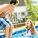 INTEX 28031E Pool Cover: For 12ft Round Metal Frame Pools – Includes Rope Tie – Drain Holes – 10in Overhang – Snug Fit