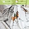 chifave Horse Blanket Gift for Girls Boys Adults Throw with Horses Design Fuzzy Soft Stuff Knight Horsemen Equestrian Gifts for Horse Lovers Kids and Toddler 50"x60" #2