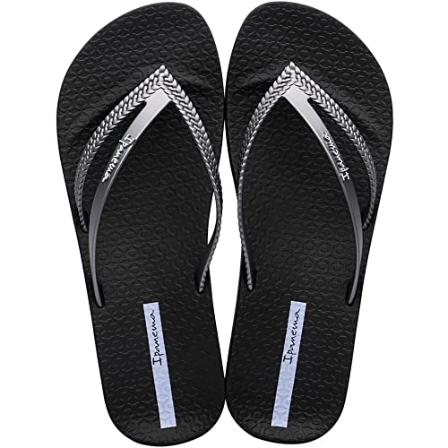 Ipanema lpanema Bossa Soft V Fem, Chanclas Mujer, Negro, 38 EU
