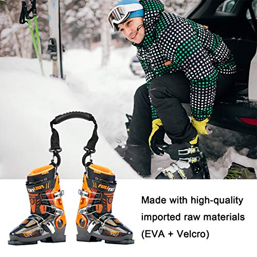 image for Broadsheet Ski Strap and Ski Boot Strap, Adjustable Cushioned Shoulder