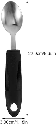 Miniatura 2 de Abaodam 9 piezas de vajilla para ancianos discapacitados, utensilios construidos flexibles, utensilios para temblores de mano, utensilios pesados,