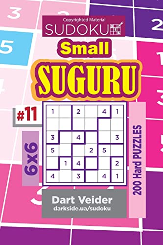 Sudoku Small Suguru - 200 Hard Puzzles 6x6 (Volume 11)