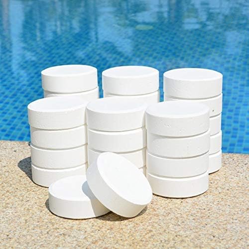 ICHEM Swimming Pool Chlorine Tablets, Set of 5X200GM White