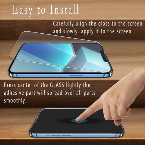 Image of 2+2 Pack Screen Protector for iPhone 13 Pro Max Tempered Glass Film | with Camera Lens Protector, Anti Scratch, Bubble Free