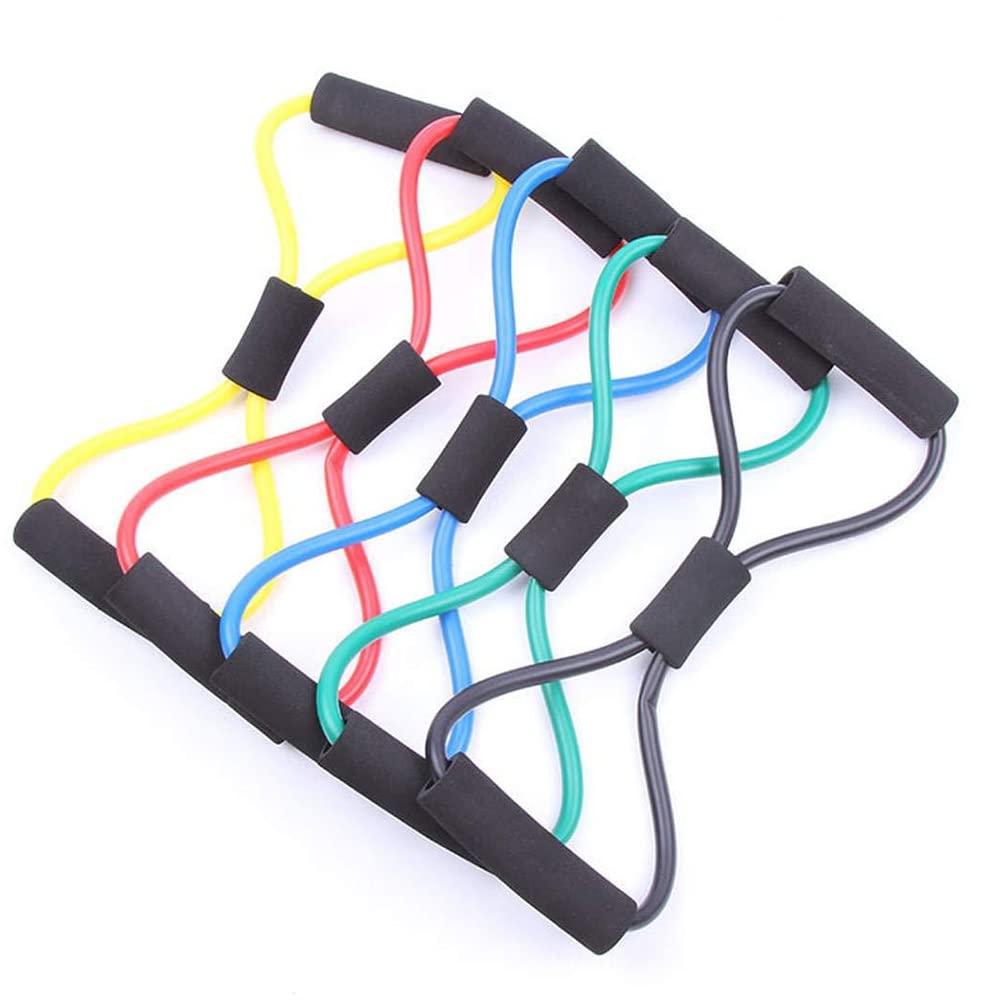 VOSSOT 8-förmige Widerstandsbänder - Yoga Zugseil Für Ganzkörpertraining Zu Hause