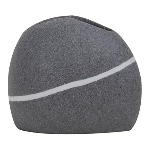 MSV Porta CEPILLOS DE Dientes Zen, Poliresina, Gris Cover