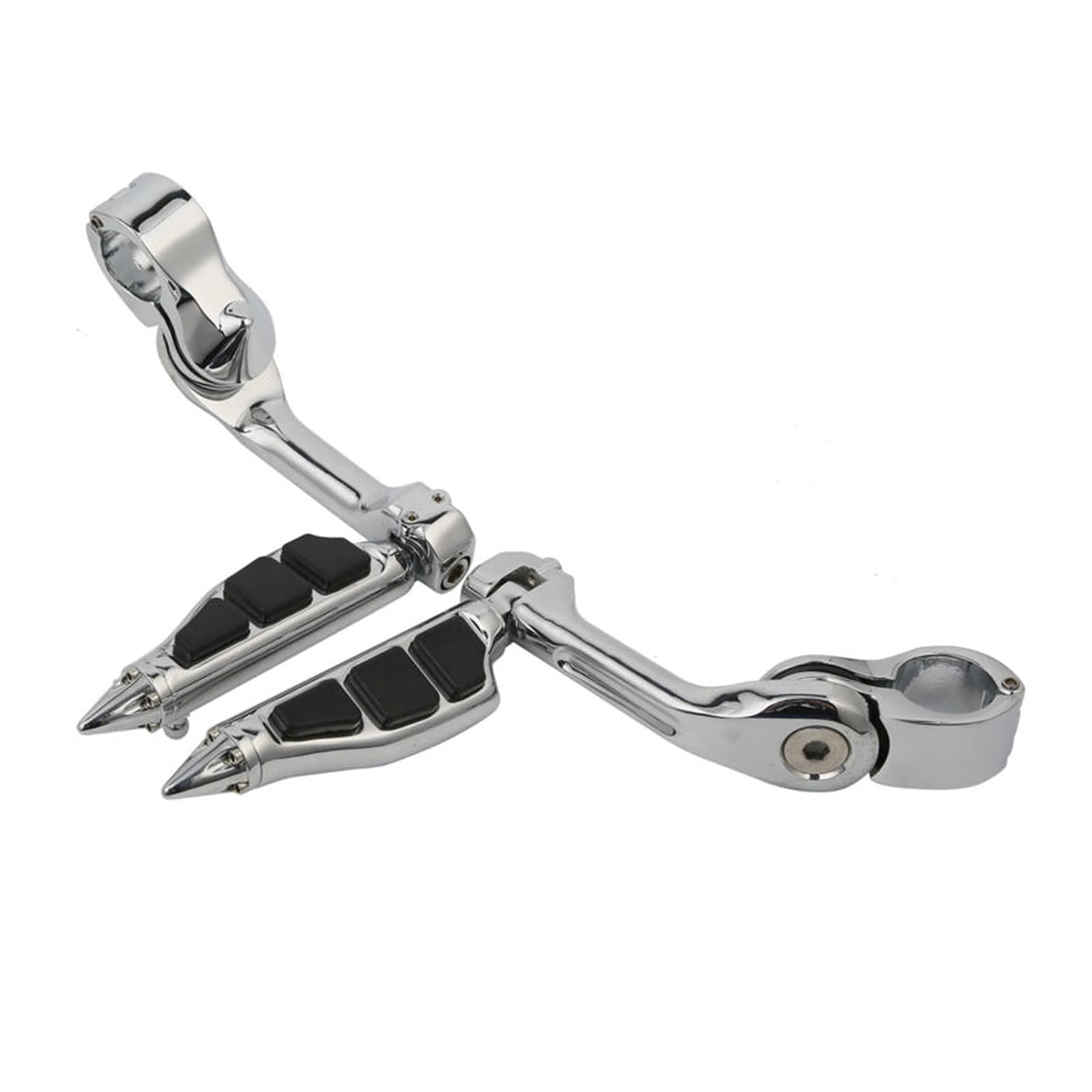 Repose-pieds pare-cylindre 1.25" en acier robuste avec montage long Yamaha