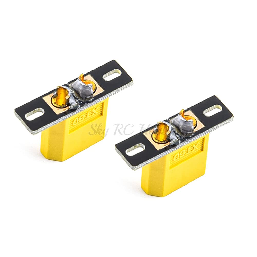 2PCS XT60 PCB Welding Board Plate Fixed Seat XT60 Male Connector Holder PCB for DIY FPV Multicopter Racing Drone