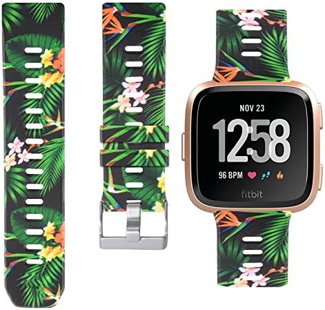 allbingo Fitbit Versa Cute Bands,Women Men Replacement Strap Wristband for Fitbit Versa Smart Watch (Nysterious Nature, Small)