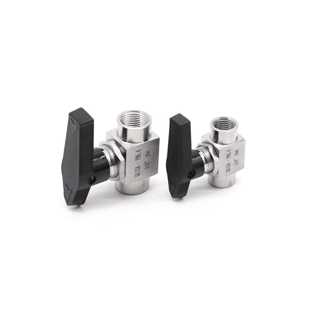 Vanne à bille 2 voies SUS 304 - Tailles 1/8'' à 3/4'' 1 pièce(3/4)