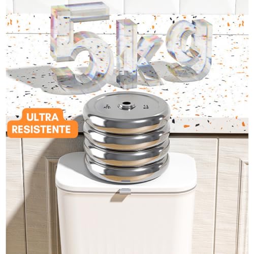 Lixeira Suspensa de Pendurar Sem Furos Com Adesivos Para Cozinha e Banheiro Anti Odor 9L