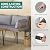 YITAHOME 4-Piece Wicker Patio Furniture Set, All Weather PE Rattan Conversation Set Sectional Sofa with Soft Cushions & Side Table, Porch Furniture for Deck, Balcony, Backyard - Grey