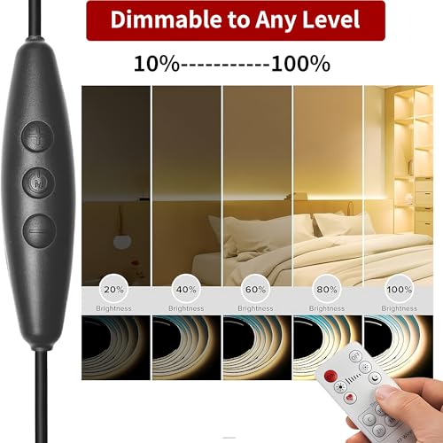 Clearhill 2Pcs 12V DC Dimmer Switch with 5521 Male and Female DC Connectors,Remote Control,6-Speed Dimming,ON-Off Function,22AWG Wire,60s delay Off,for 12V Single Color Led Lights(Black) by Clearhill - Image 8
