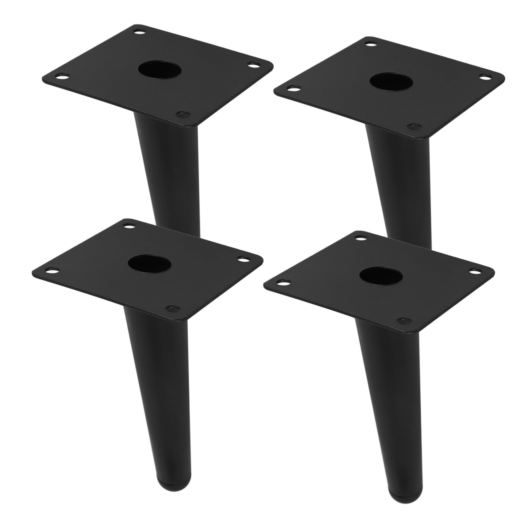 Patas metálicas cónicas de 4 piezas para mesas y sofás modernos
