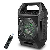 🎵Multifunktions-PA-System -- Eingebautes Bluetooth 5.0. Einfache Verbindung zu Bluetooth, AUX, TF/USB-Eingang. Es kann Audio aufnehmen, wie es über das Mikrofon mit eingelegter USB / TF-Karte gestreamt wird. Außerdem ermöglicht der USB-Anschluss die Powerbank-Funktion zum Aufladen Ihres Smartphones/Tablets.