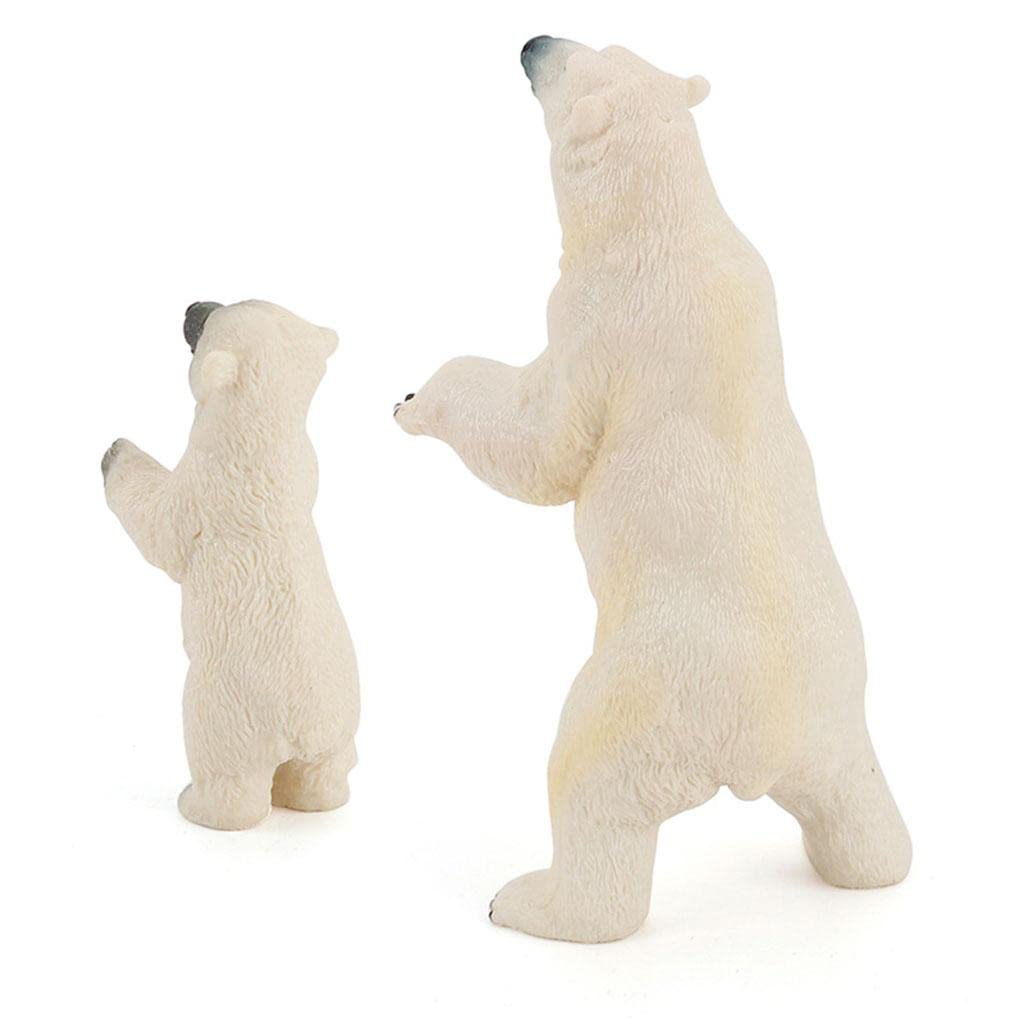 CLUB BOLLYWOOD® Arctic Animal Figures Polar Bear Figurines Statues Playset Cake Toppers Mom|Toys & Hobbies | Action Figures | Animals & Dinosaurs|Optional Polar Bear