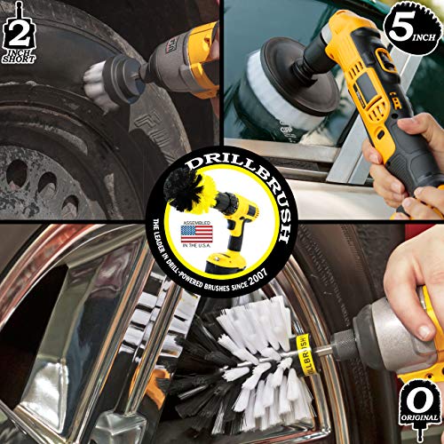 Car - Cleaning Supplies - Drill Brush - Soft Bristle Detailing Scrub Brush Kit - Kayak - Boat - Car Wash - Tires, Wheels And Rims - Interiors - Seat, Carpet, Upholstery, Vinyl, Fabric, Leather Cleaner #TOP1