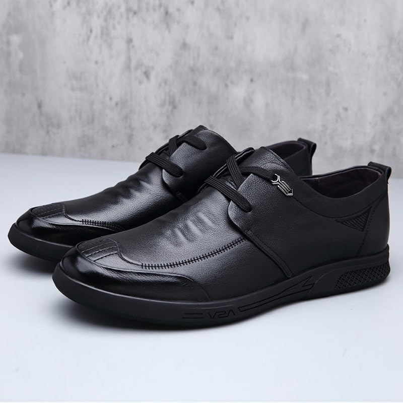 Men's Casual Genuine Leather Flats Soft Driving Walking Loafer Shoes Mens Dress Shoes for Weddings, Parties, Work, Church, Pro4