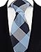 Men Big Boys Cool Blue White Black Woven Skinny Silk Ties Regular Soft Fashion Designer Neckties