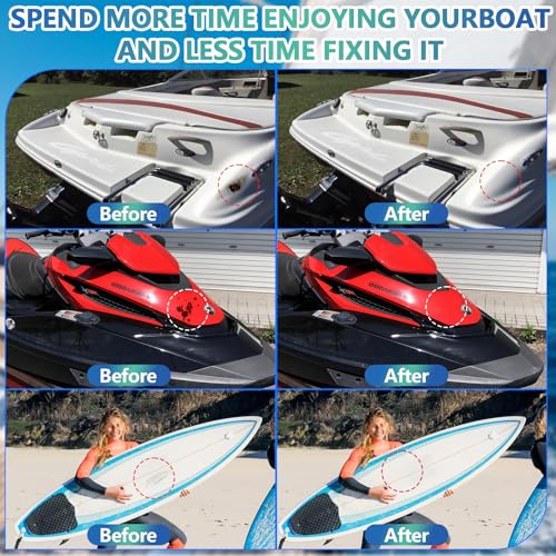 image for Mallbaola Marine Fiberglass Repair Kit for Boats, Gel Coat Repair Kit 