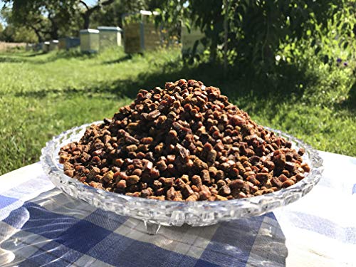 Pan de Abeja, Perga, Polen de Abeja Fermentado, Crudo y Natural, Sin Conservantes, Sin Ingeniería Genética, Apto Para Vegetarianos, 500g., Cosecha 2021