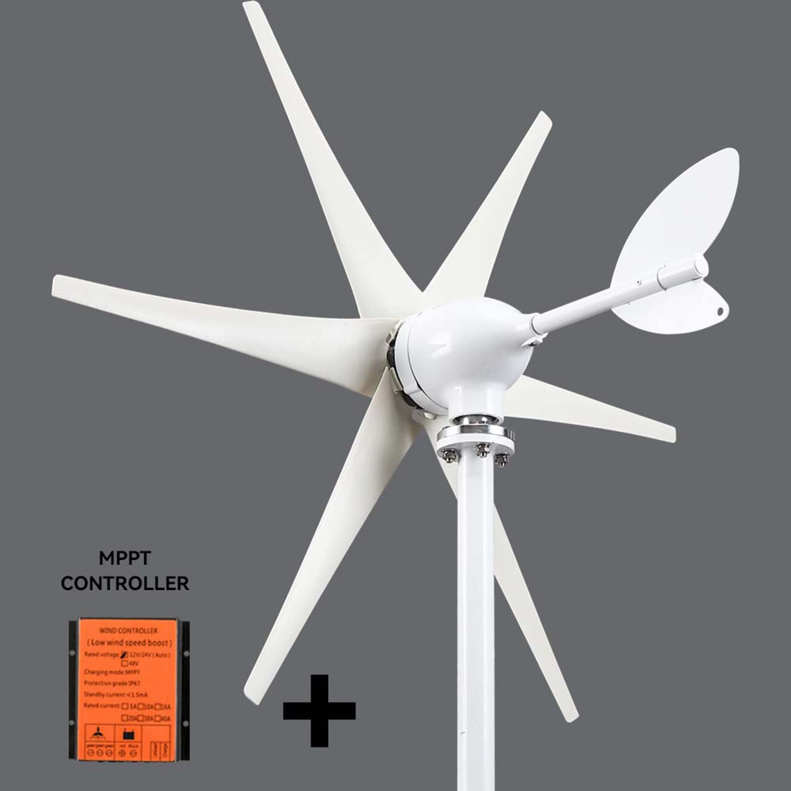 Éolienne Verticale 8000 W Générateur d'énergie éolienne Verticale