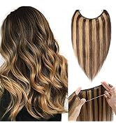 S-noilite Invisible Wire Human Hair Extensions 18