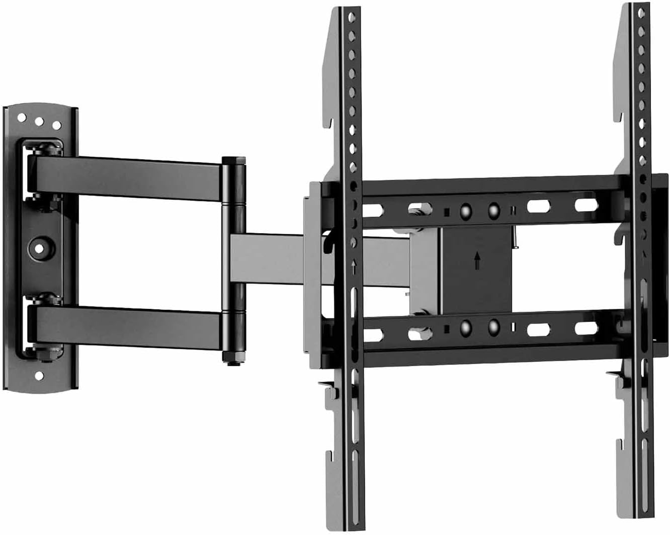 Universal Motion Mount for Most TVs 40″ - 55″, Extends 19.5″, Single Stud Mount, VESA 75x75mm to 400x400mm, Level Adjustments, UL Tested, Weight Capacity 77 lbs. Model ERMMM1-01B