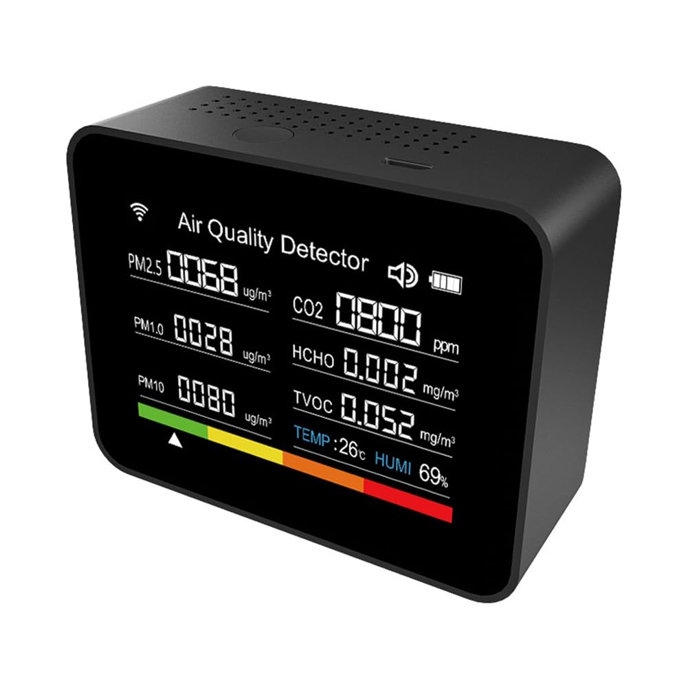 Capteur de CO2 connecté WIFI contre l'air confiné et les particules fines de la cuisine