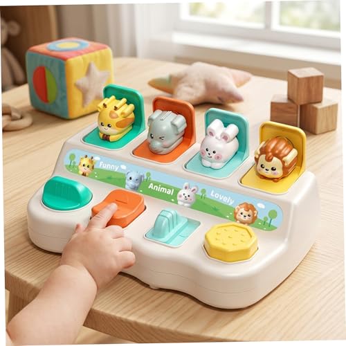 Juguetes electrónicos de desarrollo temprano infantiles con sorpresas de animales 5