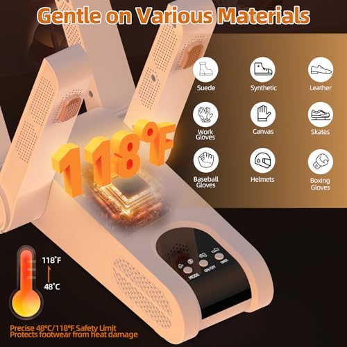 Save 58% on Gyrivav Boot Dryer with 4 Ports & Auto Timer