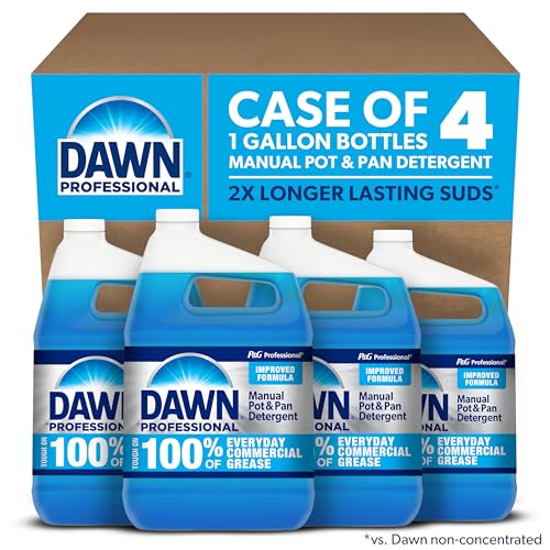 Dawn Professional Pot and Pan Detergent, Regular Scent, 3.8l (Case of 4)