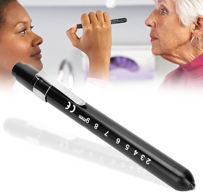 Pen Light, Penlight with Pupil Gauge for Nursing Students Doctors