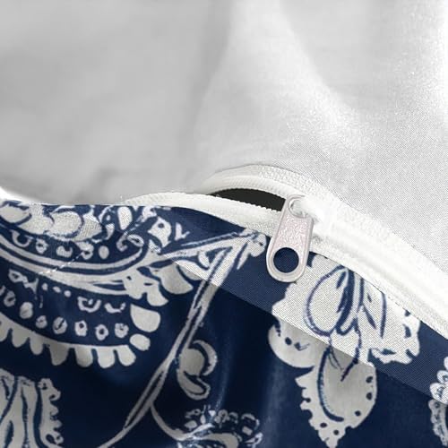 Housse de couette paisley microfibre lavable qui ne se décolore pas - 7