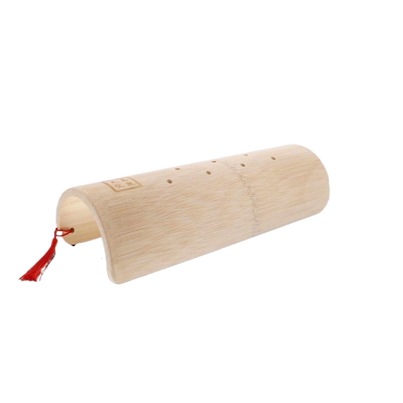 ENSDIEPLS Sauna Headrest Cushion, Sauna Headrest U-Shaped Hollow Bamboo Cervical Pillow Beige - 30x10.5x6 cm