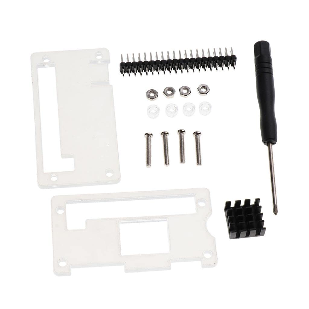 CALANDIS 4 in 1 Set Acrylic Case Shell Protection Box for Raspberry Pi Zero #2-image-6