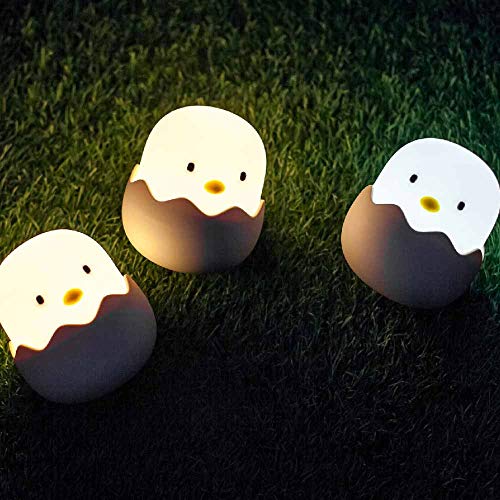 Luminária de mesa pequena em forma de casca de ovo para amamentação, lâmpada de silicone para copo d