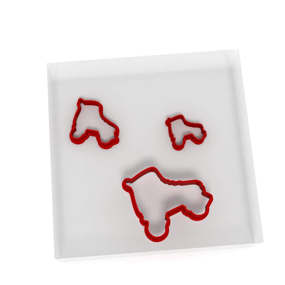Mini/Tiny Rollerskates Set of 3 Value Fondant Cutter 1.5CM + 2CM + 3CM