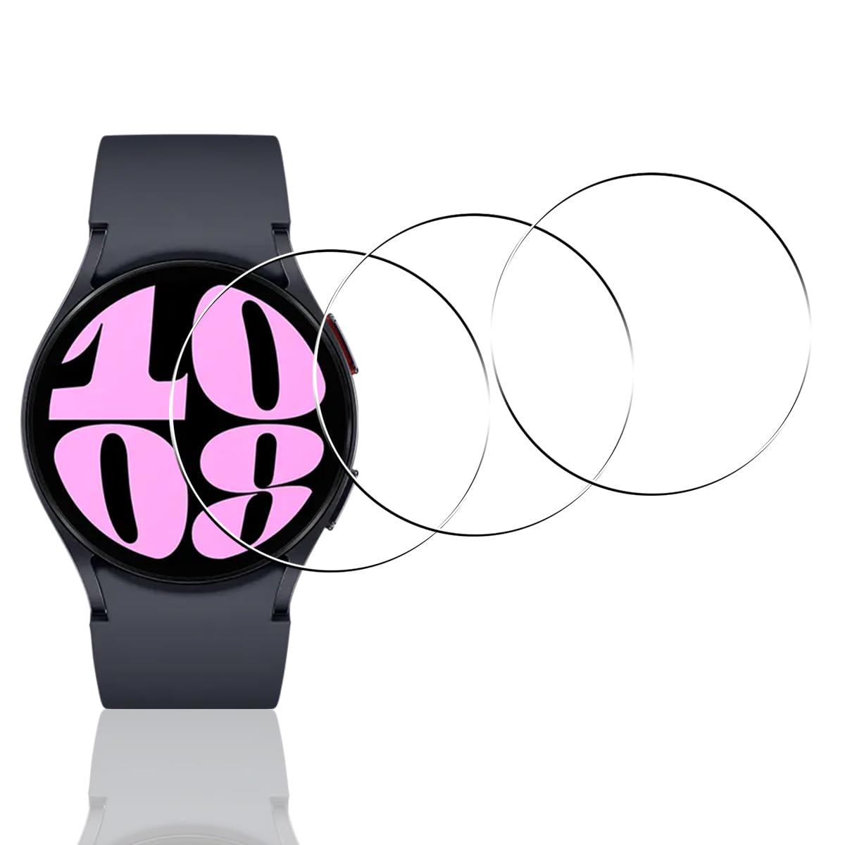 Amazon.co.jp: 用 Galaxy Watch6 40mm ガラスフィルム 3枚  