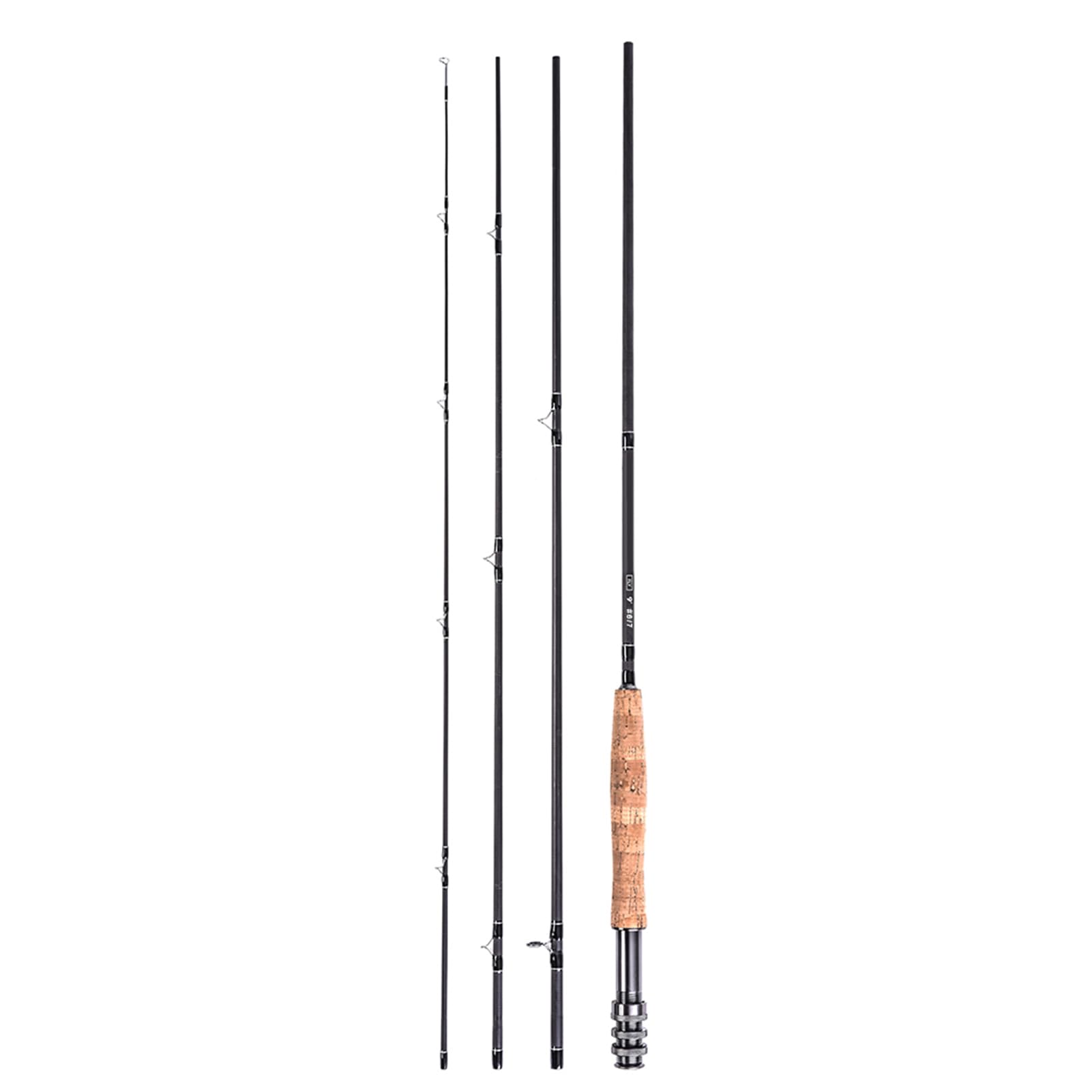 Fliegenfischer-Ruten- und Rollen-Kombi-Starter-Set, Leichte Karbonfaser-Fliegenrute, 9 Fuß, Komplettpaket für Anfänger und Profis (4-5)