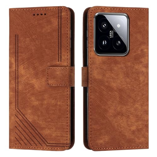 Étui de téléphone compatible avec Xiaomi 14 Pro anti-chute avec dragonne