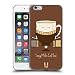 Produktbild Head Case Designs Kaffee Mit Sojamilch Kaffee Persönlichkeiten Soft Gel Hülle für Apple iPhone 6 Plus / 6s Plus