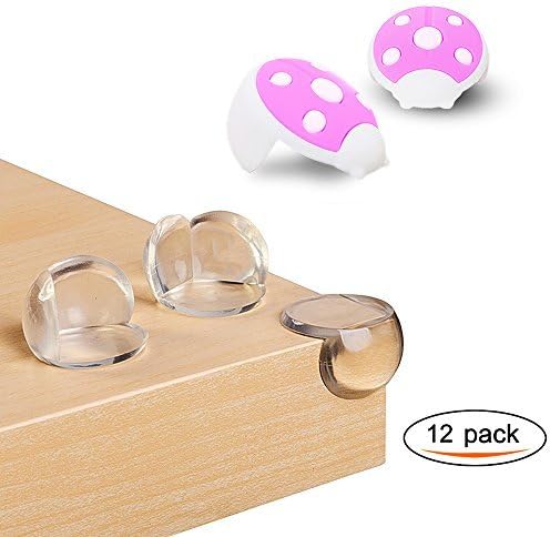 Erhuida Table Corner Protectors,Safety Corner Guard for baby safe (With 2 Pack Silicone Ladybug Angle)