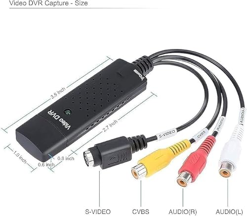 Digitpro Vhs To Digital Converter,Rca To Usb Audio Video Converter,Usb 2.0 Video Capture Card,Convert Vhs To Digital From Vhs Vcr Mini Dv Hi8 Dvd For Mac/Pc thumb #4