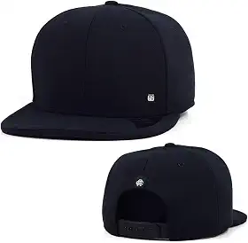 Boné Anth Co. Bn Preto Aba Reta Aberto Com Ajuste Atrás