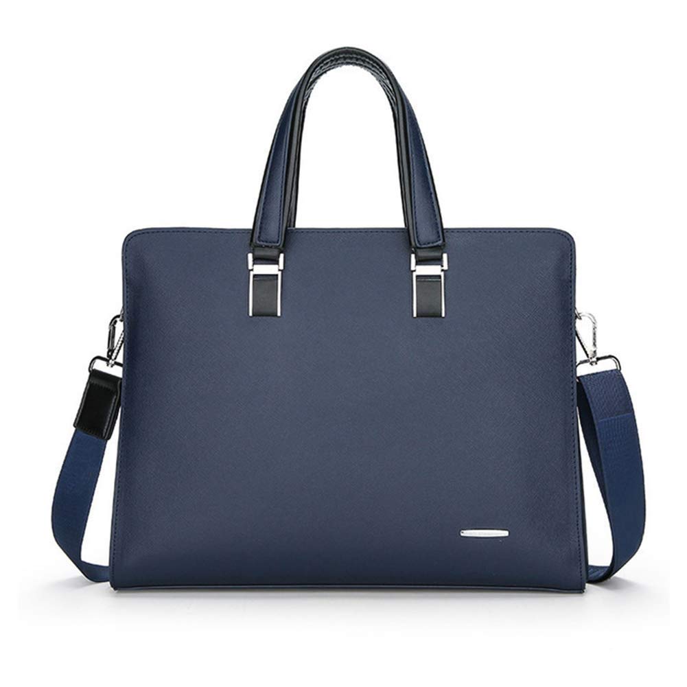Sac à bandoulière multi-poches en cuir véritable pour ordinateur de bureau